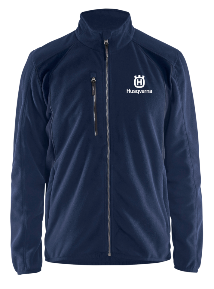 FLEECE JAKKE M M/2 FORLOMMER Sort