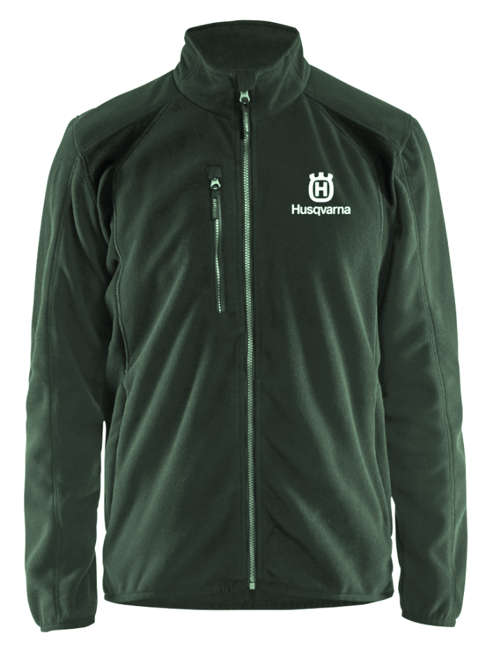 FLEECE JAKKE M M/2 FORLOMMER Sort